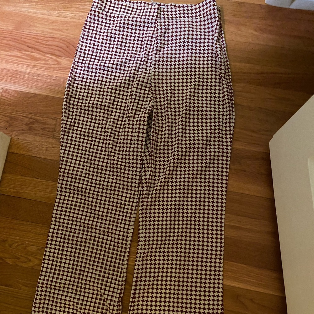 VRG GIRL flares checked pattern NEW WITH TAGS